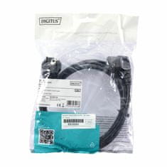 Digitus napajalni kabel 220V EURO 1,8m črn kotni AK-440102-018-S