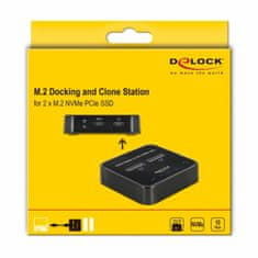 Delock čitalec in presnemovalec diskov USB 3.2 TipC za M.2 NVMe PCIe SSD 64177