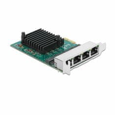 Delock mrežna kartica PCIe 4xRJ45 Gigabit RTL8111 89025