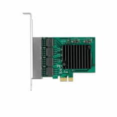 Delock mrežna kartica PCIe 4xRJ45 Gigabit RTL8111 89025