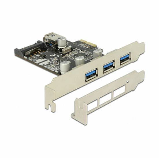 Delock kartica PCIe USB 3.0 3xA + 1xA int. + Low Profile 89301