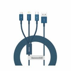 BASEUS kabel USB 3v1 Lightning/TipC/ Mikro 1.5m moder CAMLTYS-03