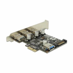 Delock kartica PCIe USB 3.0 3xA + 1xA int. + Low Profile 89301