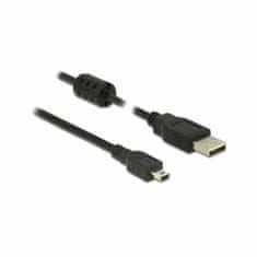 Delock kabel USB A-B mini 3m dvojno oklopljen črn 84915