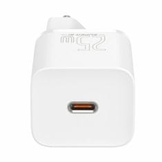 BASEUS polnilec s kablom 25W TipC/TipC bel QC Super Si TZCCSUP-L02