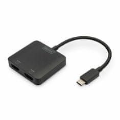 Digitus množilnik USB C - 2x HDMI 4K/60Hz MST DS-45338