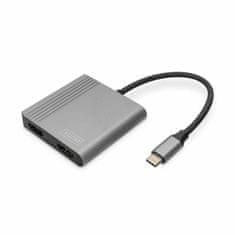 Digitus pretvornik USB 3.0 TipC-2x HDMI 4K 30Hz DA-70828