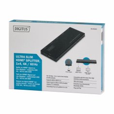 Digitus množilnik HDMI 4x1 4K/60Hz DS-45323