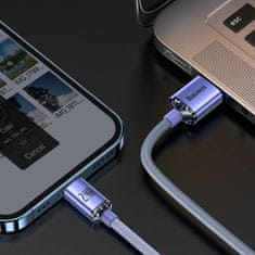 BASEUS kabel USB/Lightning 1.2m 2.4A Crystal shine vijoličen CAJY000005