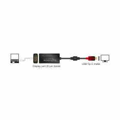 Delock pretvornik USB 3.1 TipC - DisplayPort 4K 60Hz 63928