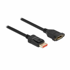 Delock podaljšek DisplayPort 2m 8K 60Hz črn vgradni 87097