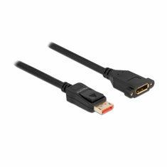 Delock podaljšek DisplayPort 1m 8K 60Hz črn vgradni 87097