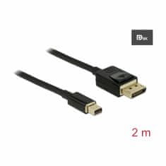 Delock kabel miniDisplayPort-DisplayPort 2m 8K 60Hz 84928