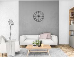 Verkgroup Kovinska retro 3D stenska ura črna 60cm