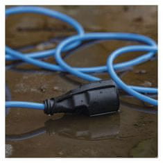 Emos Vremensko odporen podaljševalni kabel 10 m / 1 vtičnica / črna / PVC / 230 V / 1,5 mm2