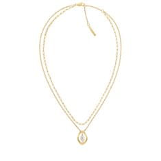 Calvin Klein Nežna pozlačena ogrlica Edgy Pearls 35000559