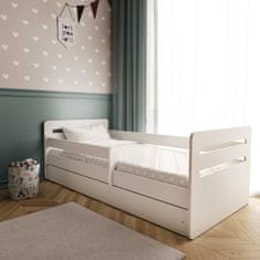 Furnitura OTROŠKA POSTELJA TED 160X80 (VEČ BARV)-Bela