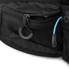 Spokey SPRINTER Športni, kolesarski in tekaški nepremočljiv nahrbtnik, 5 l, modro-črn
