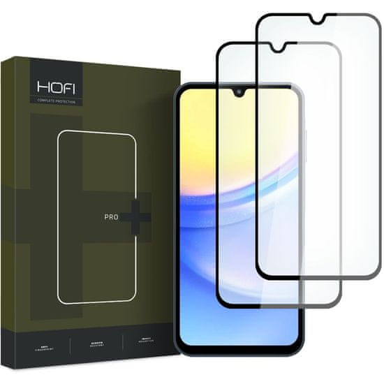 Hofi Glass Pro Full Screen 2x zaščitno steklo za Samsung Galaxy A15 4G 5G / A25 5G, črna