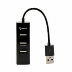 hub USB 4xA H-204 črn