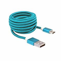 S-box kabel USB A-B mikro 1,5m moder bombažna zaščita