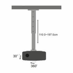 S-box nosilec za projektor PM-200XL srebrn