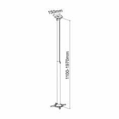 S-box nosilec za projektor PM-200XL srebrn