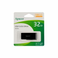 Apacer USB 3.2 Gen1 ključ 32GB AH350 črno/bel