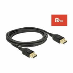 Delock kabel DisplayPort 2m 8K 60Hz črn 85660