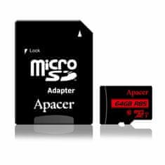 Apacer microSD XC 64GB spominska kart. UHS-I U1 R85 Class 10 AP64GMCSX10U5-R