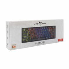 White Shark tipkovnica USB črna/rdeča mehanska stikala SLO GK-2022 SHINOBI-B