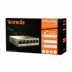 Tenda stikalo 100M 6-port 4x PoE mini kovinsko ohišje TEF1106P