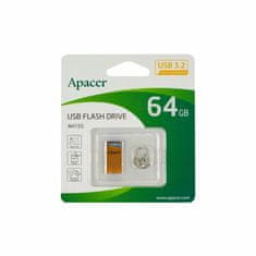 Apacer USB 3.2 Gen1 ključ 64GB AH155 super mini srebrno/moder