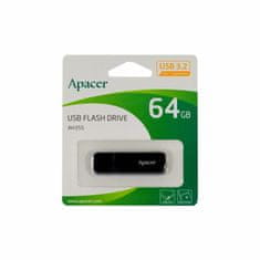 Apacer USB 3.2 Gen1 ključ 64GB AH355 črn