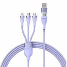 BASEUS kabel USB TipC/TipA 2v3 Lightning /TipC/Mikro 100W 1,2m vijola CASS030105