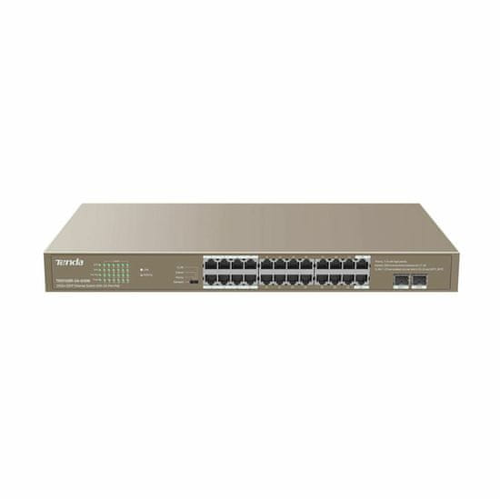 Tenda stikalo Giga 24-port rack 24x PoE 2xSFP TEG1126P-24-410W