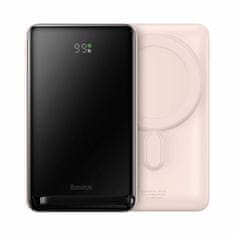 BASEUS prenosna baterija 10.000mAh 20W PowerBank magsafe roza PPCX000204