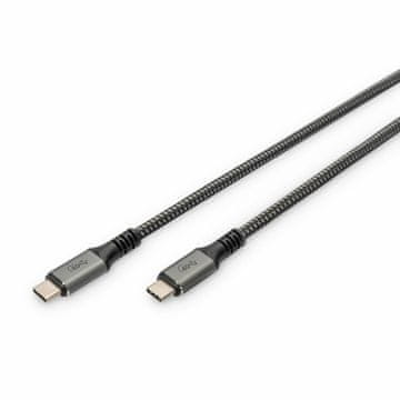 Digitus kabel USB 4.0 C-C 8K 60Hz 240W 1m črn DB-300443-010-S