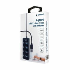 Gembird hub USB 3.1 4xA s stikali UHB-U3P4P-01