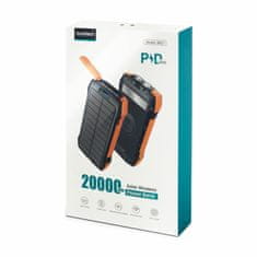 Choetech solarna prenosna baterija PD20W QC18W Qi10W 20.000mAh B657