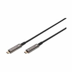 Digitus kabel USB 3.1 C-C 4K 60Hz AOC 15m hibridni črn AK-330160-150-S