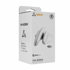 S-box miška vertikalna brezžična USB bela VM-838W