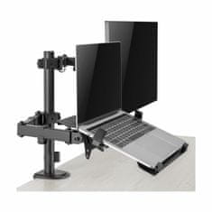 S-box namizni nosilec za monitor s polico za prenosnik LCD-LM01-2 črn