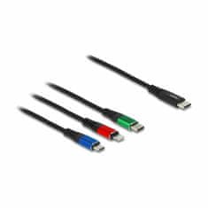 Delock kabel USB TipC 3v1 Lightning/TipC /Mikro 30 cm 86820