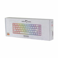 White Shark tipkovnica USB bela SLO gaming GK-2201 RONIN-W-HR