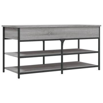 Vidaxl Klop za čevlje siva sonoma 100x42,5x50 cm inženirski les