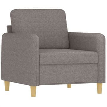 Vidaxl Fotelj taupe 60 cm blago