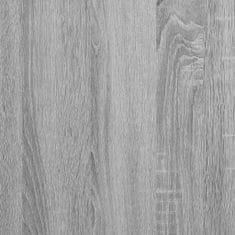 Vidaxl Kotna omarica siva sonoma 33x33x164,5 cm inženirski les