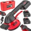 Set aku. 18V vakuumske vibracijske plošče za polaganje keramike 2x2Ah 120mm