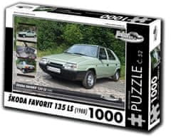 RETRO-AUTA© Puzzle št. 52 Škoda Favorit 135 LS (1988) 1000 kosov